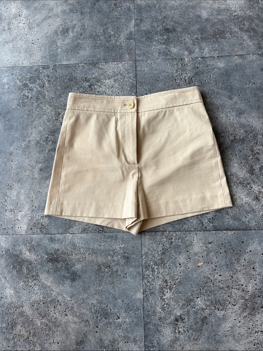 Theory Beige High-Waist Women's Shorts